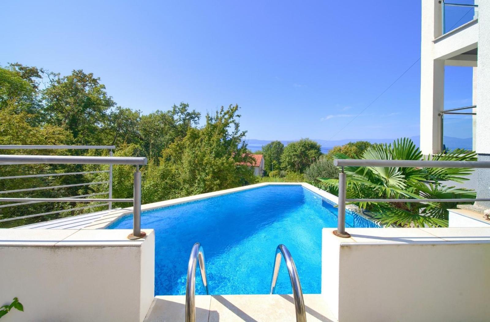 Apartment Sasso Bianco With The Private Pool Njivice Exteriör bild
